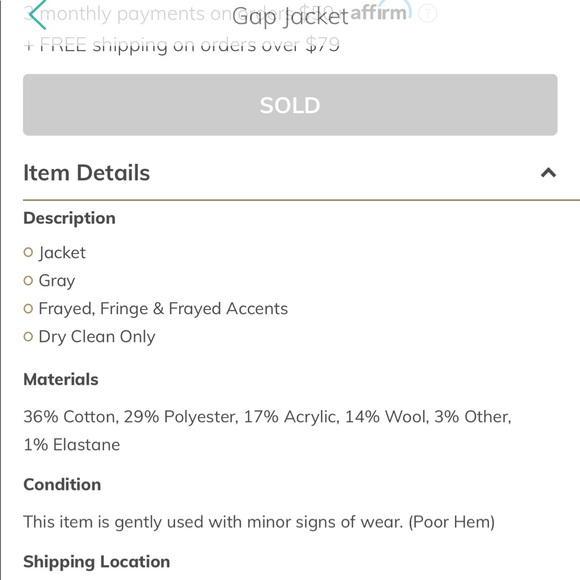 Gap tweed jacket - Picture 3 of 3